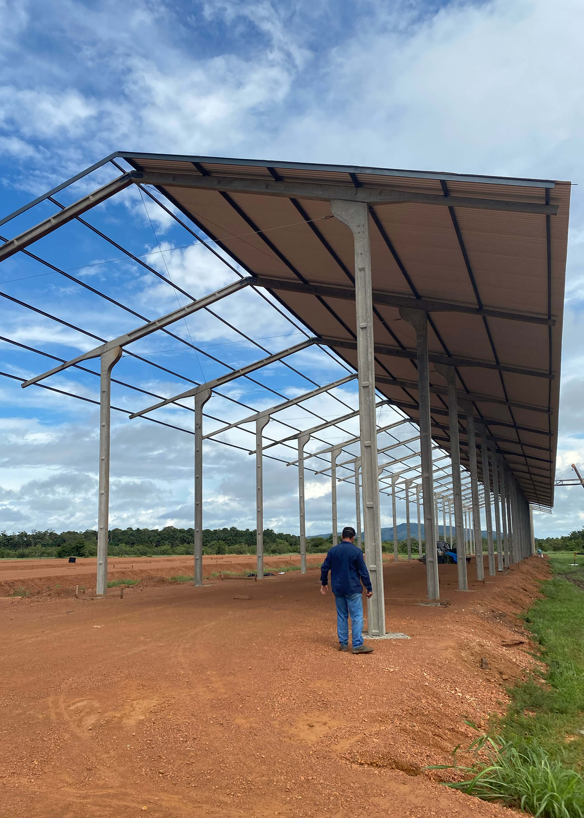 Galpão pré-moldado em concreto armado
